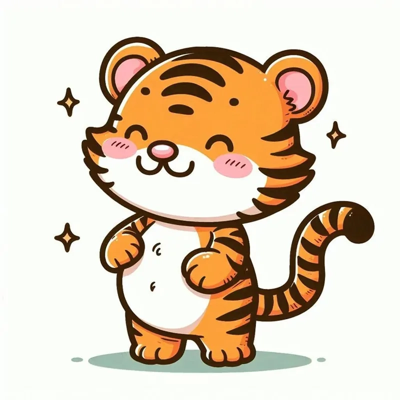 Cùng khám phá bộ sưu tập hình ảnh con hổ cute siêu dễ thương