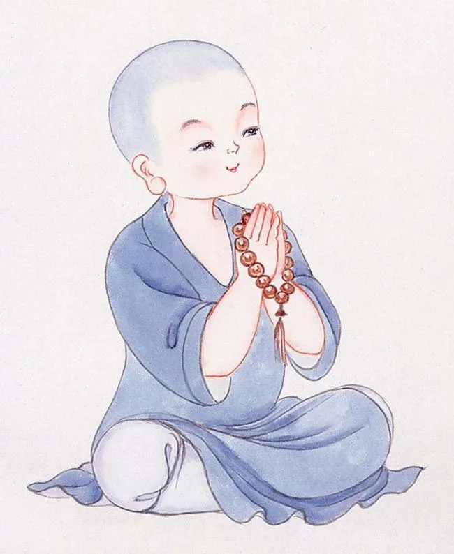 Hình ảnh các chú tiểu dễ thương, mang đến nguồn năng lượng tích cực