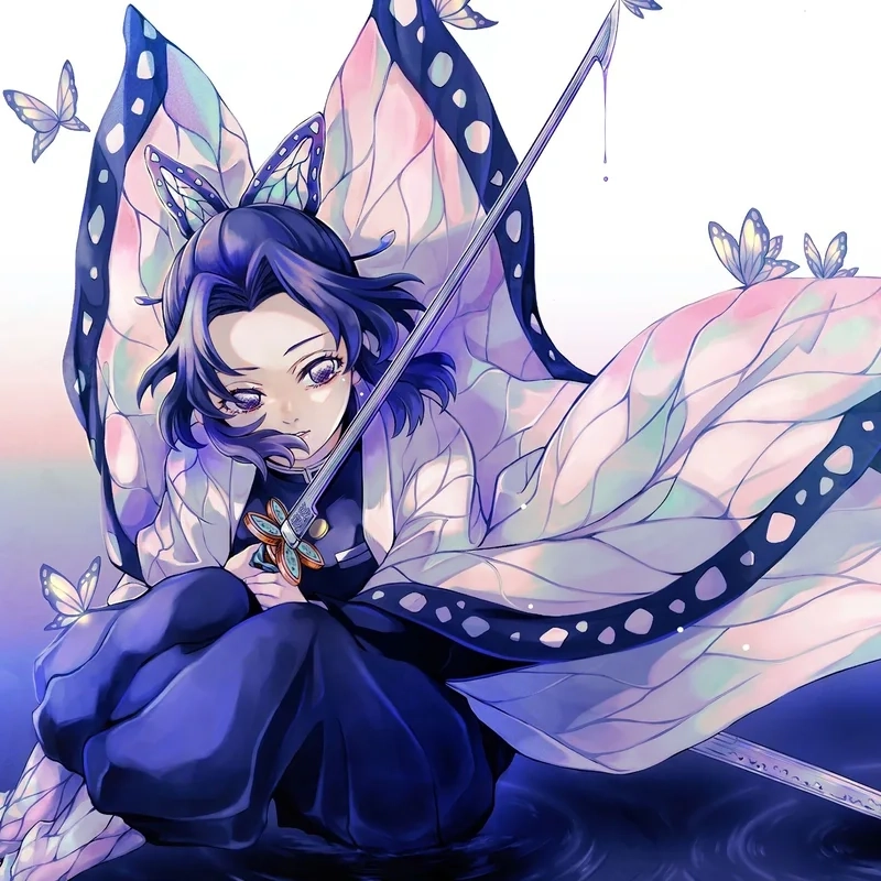 Nền đẹp anime Shinobu cute, mang lại cảm giác dễ chịu