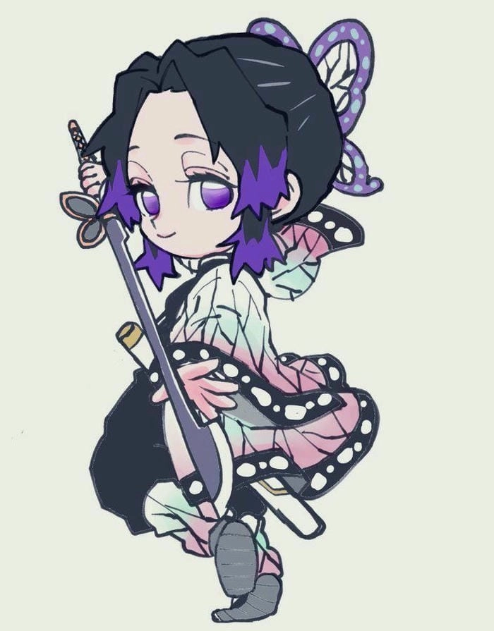 Shinobu Kochou anime chibi, phiên bản dễ thương nhất
