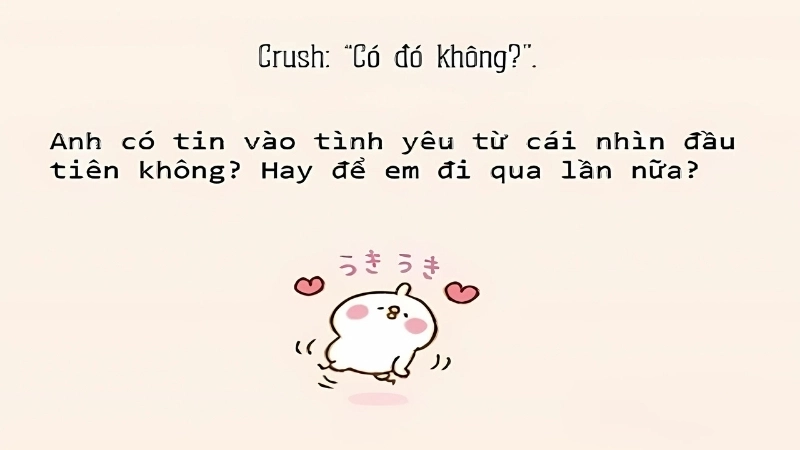 Câu nói thả thính crush trên TikTok