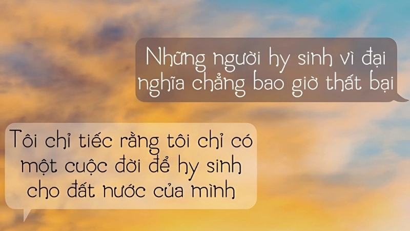 Những câu stt về sự hy sinh đầy ý nghĩa mà bạn nên đọc