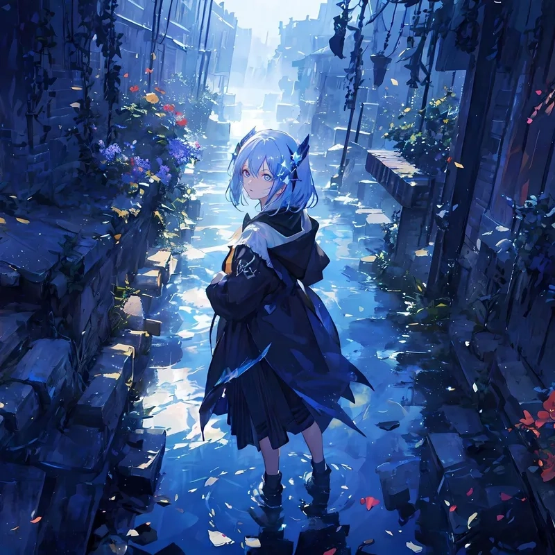 Ngây thơ hồn nhiên trong ảnh bé gái anime dễ thương