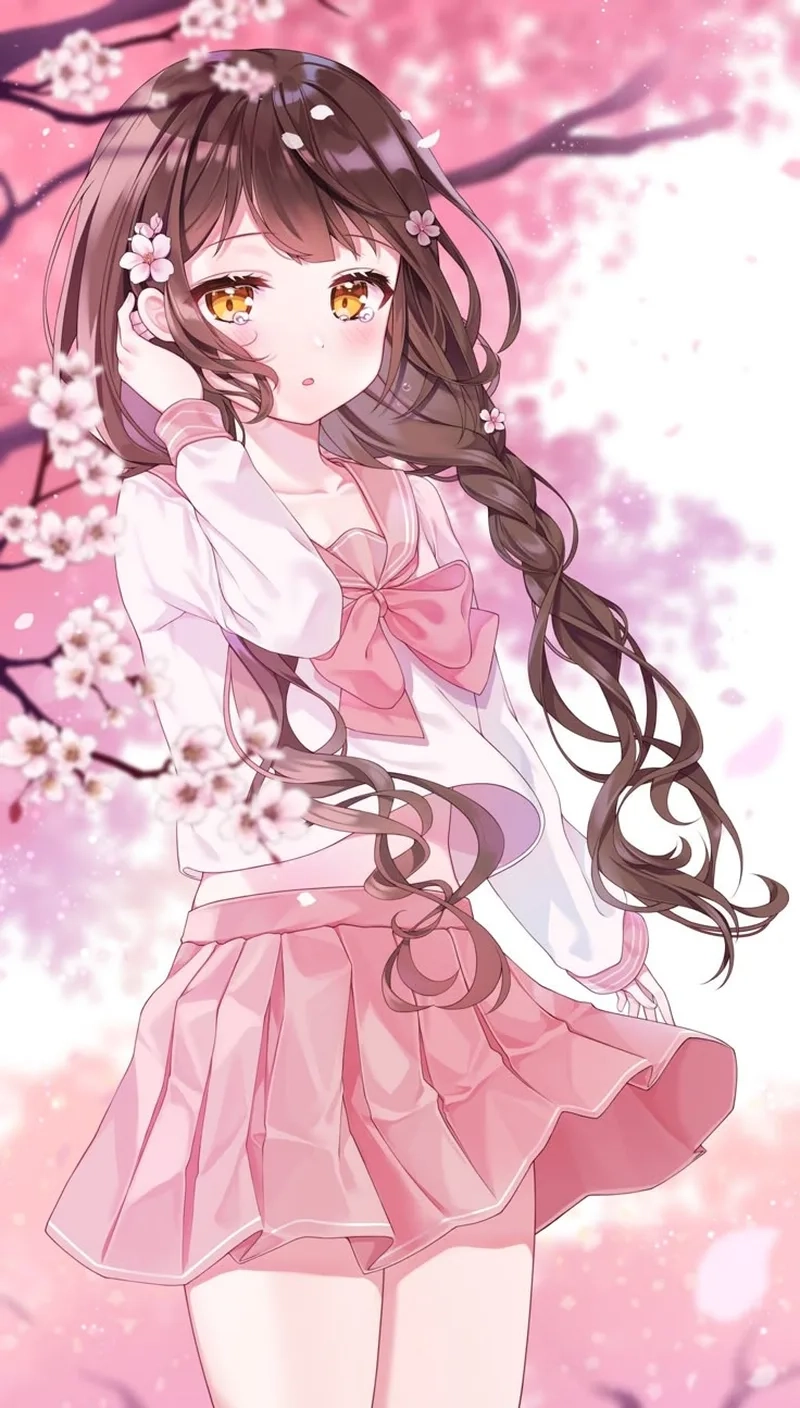Mê mẩn nét dịu hiền ở ảnh cô gái đẹp dịu dàng anime