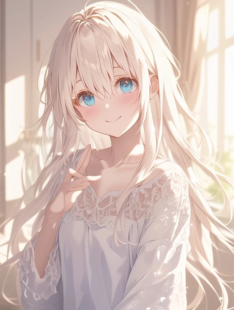 Thả tim không ngừng trước ảnh cô gái cute anime
