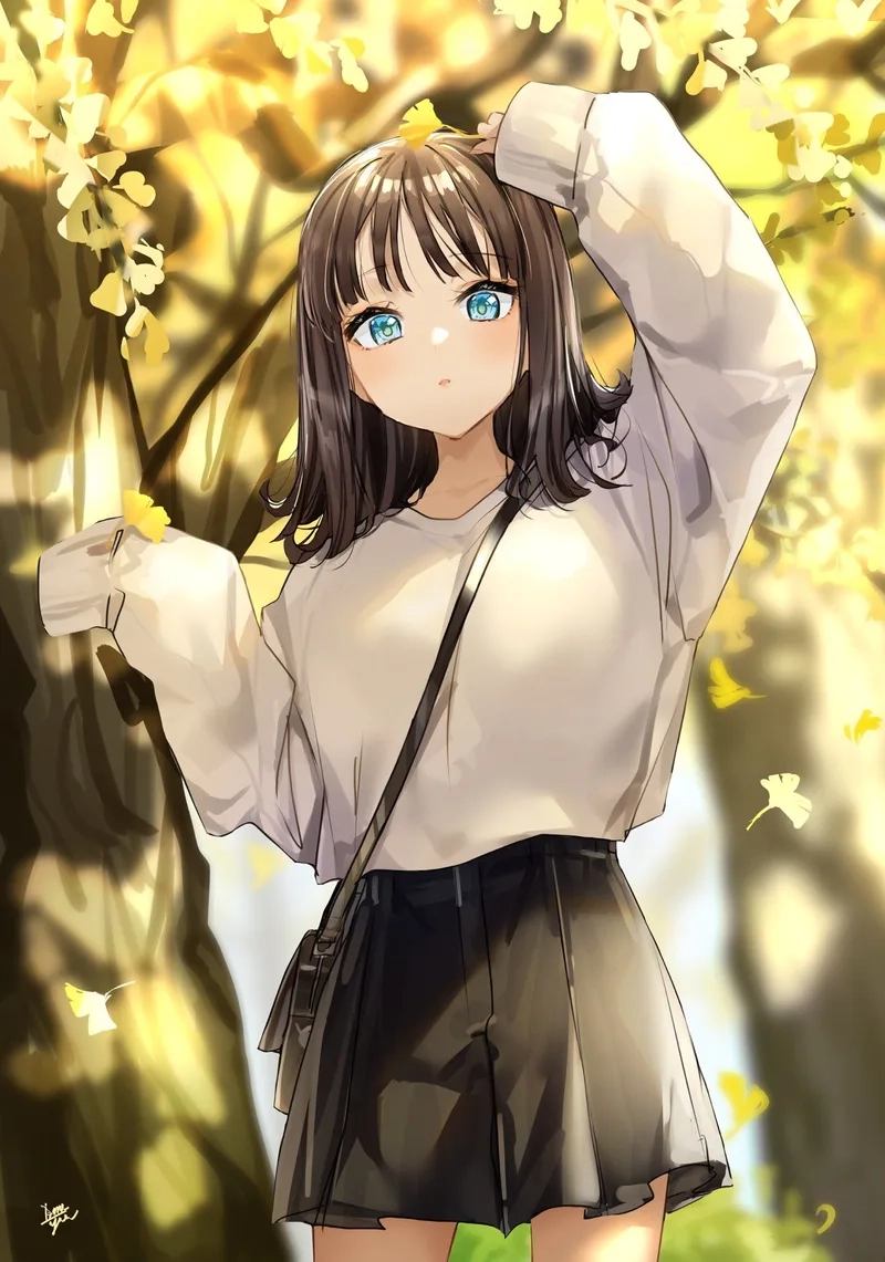 Chill cảm xúc qua ảnh gái anime chill thư thái