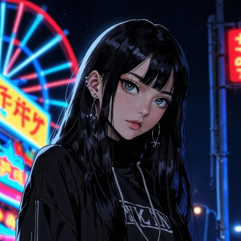 Cực kỳ sống động với Hình ảnh gái anime ngầu sắc nét