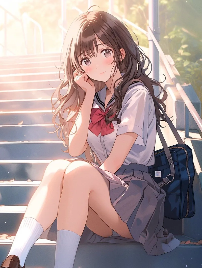 Say đắm trước nét trong trẻo của ảnh anime cute gái