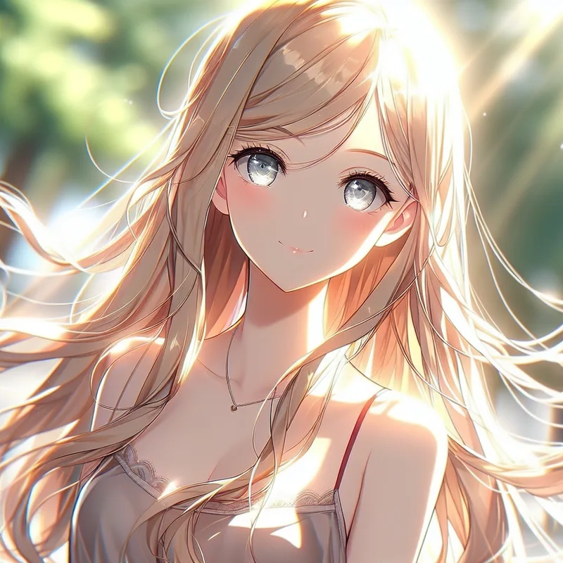 Lạc vào thế giới mộng mơ của hình ảnh anime cô gái