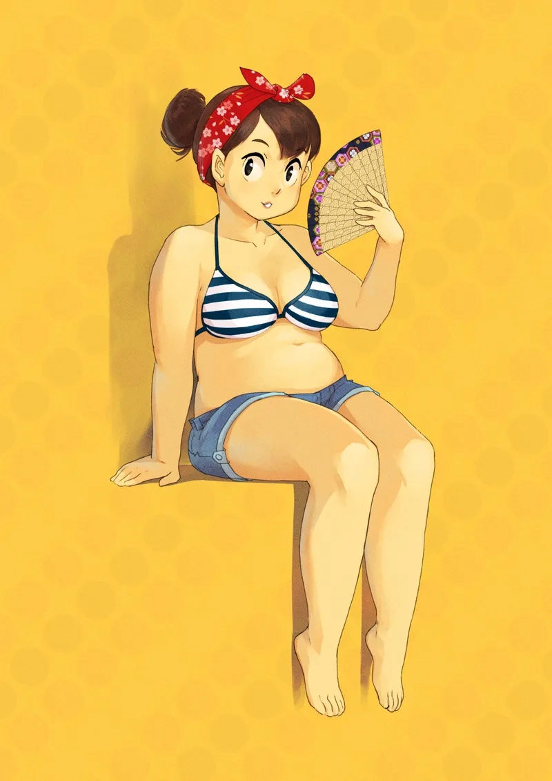 Đắm chìm trong Hình ảnh cô gái mập dễ thương anime đẹp nhất cực hút mắt