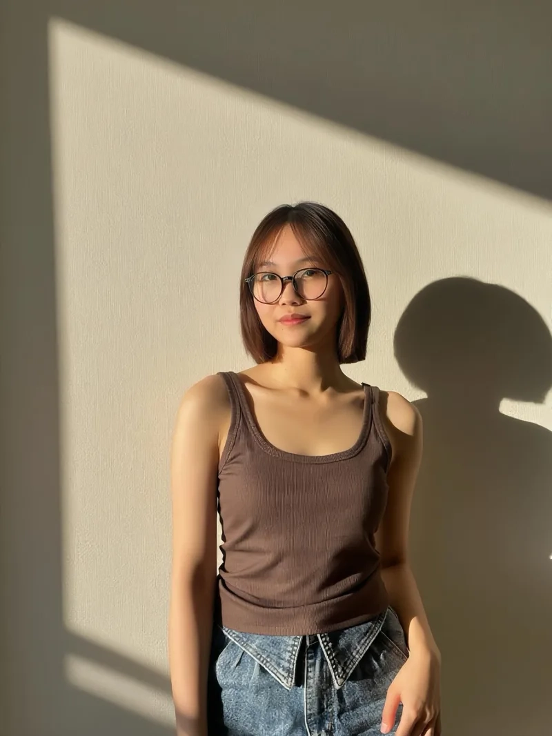 Thêm nét cá tính cùng Hình nền gái k7 đeo kính cho điện thoại