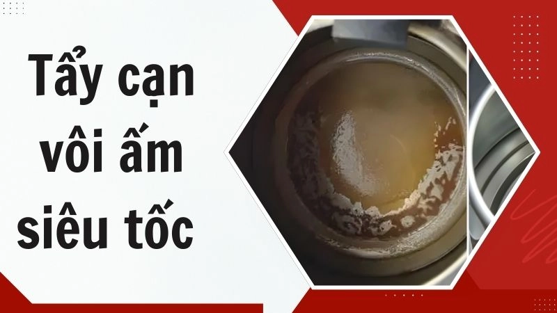 Dùng giấm trắng hoặc chanh tươi khử cặn thần tốc